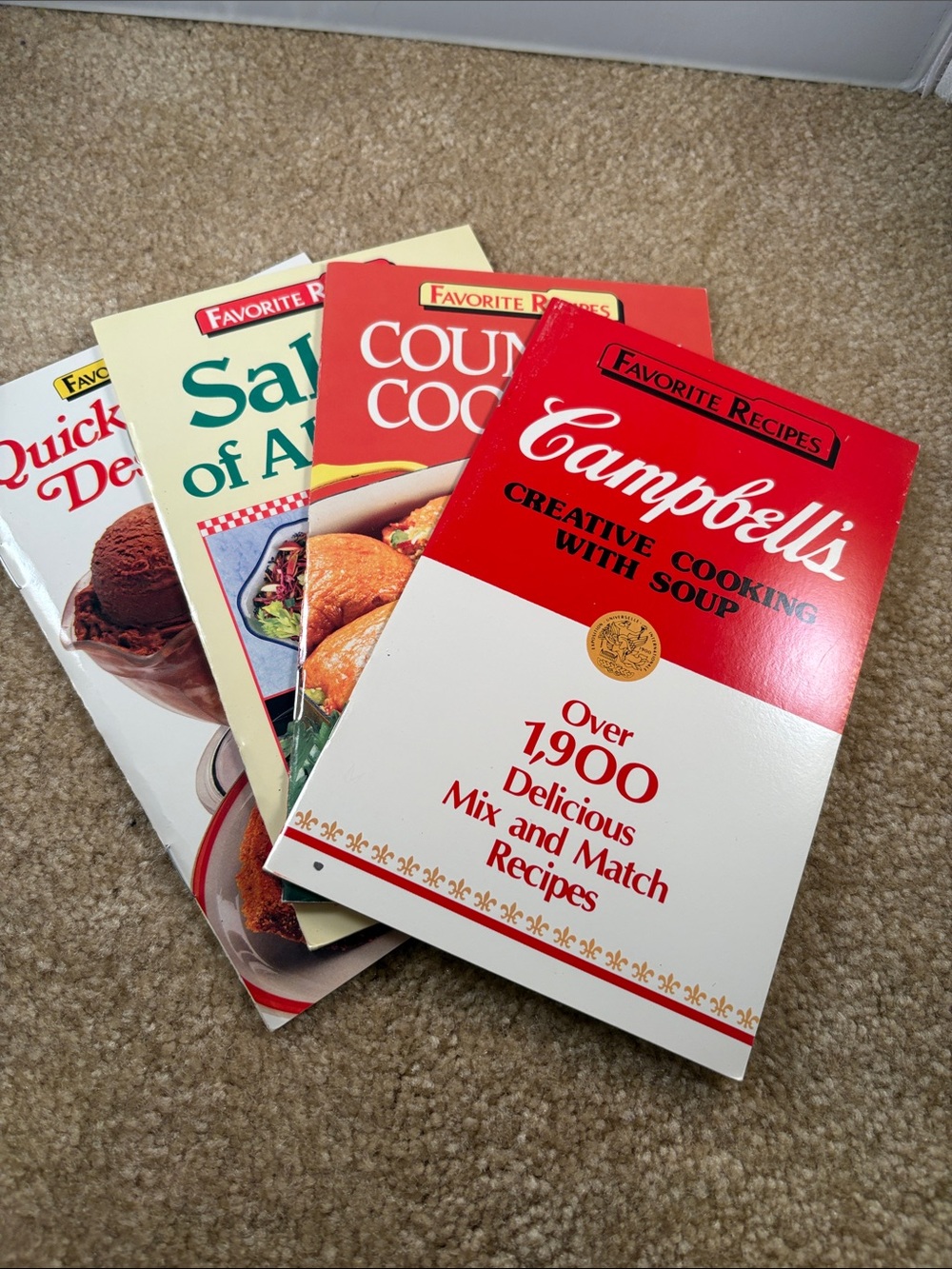 5 vintage cookbooks